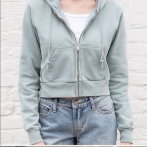 BRANDY MELVILLE Crystal Crop Hoodie, size OS